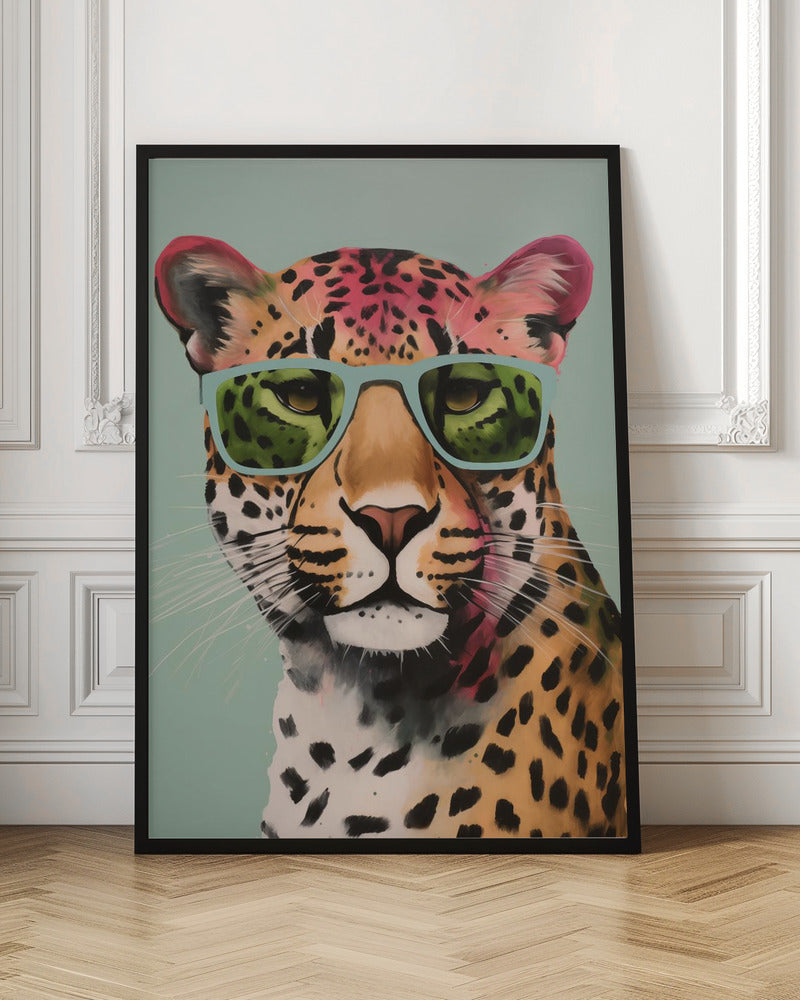 Leopard With Glasses - Poster / Art Print