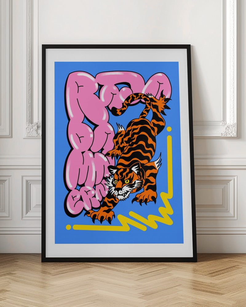 Muay Thai Tiger - Poster / Art Print