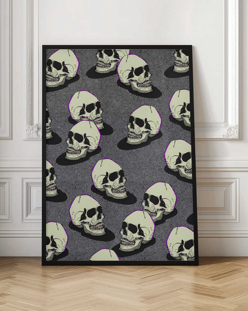 Vintage Style Skulls - Poster / Art Print
