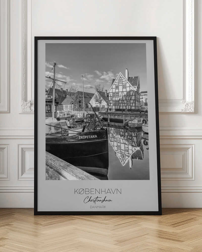 Boats Docked At The Canal - Poster / Art Print