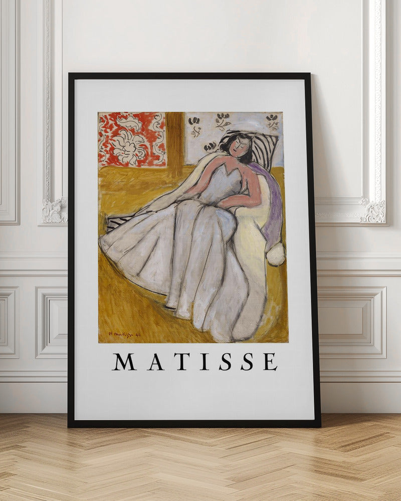 Jeune Femme à La Pelisse Blanche - Poster / Art Print