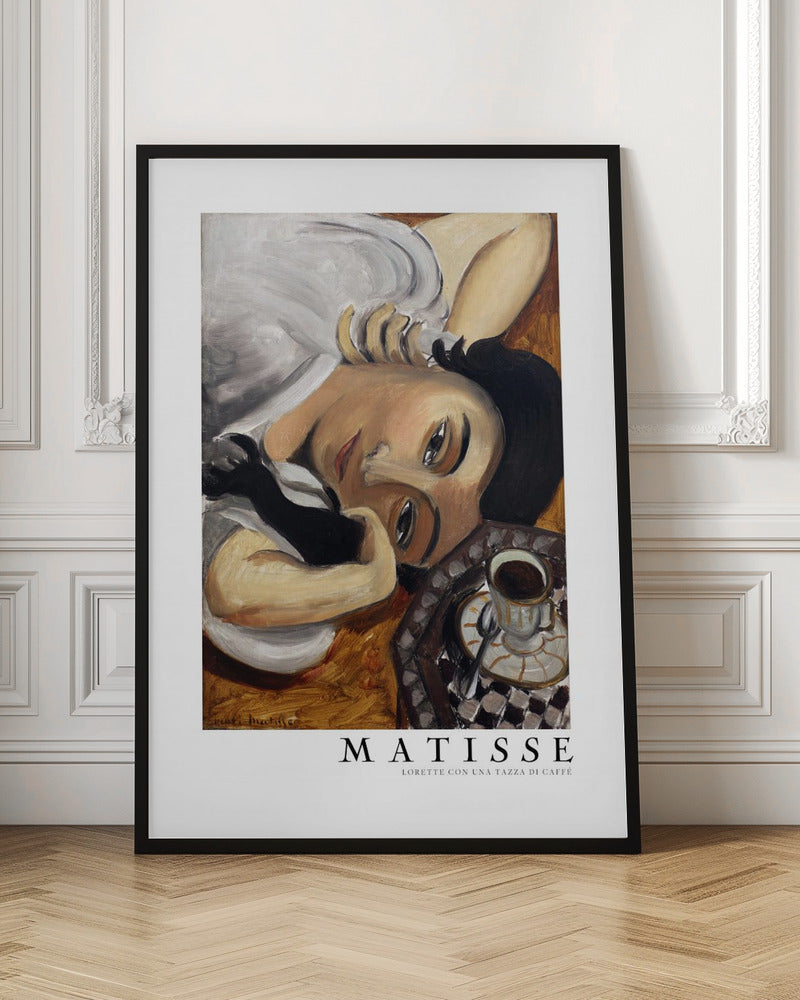 Lorette Con Una Tazza Di Caffe 1916 Boarder - Poster / Art Print