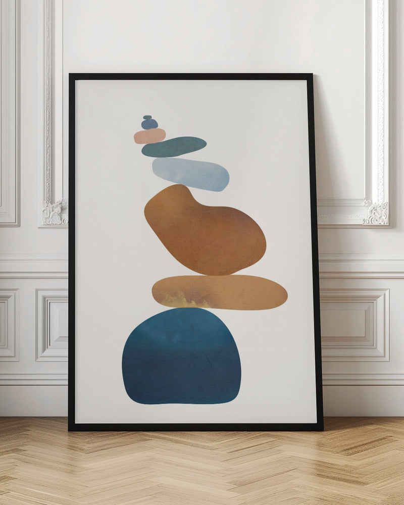 Colorful Stone Balance - Poster / Art Print
