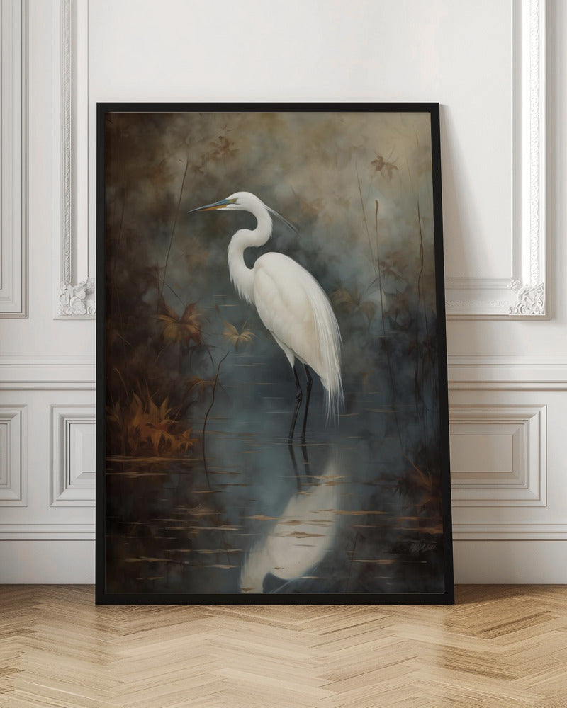 White Egret - Poster / Art Print