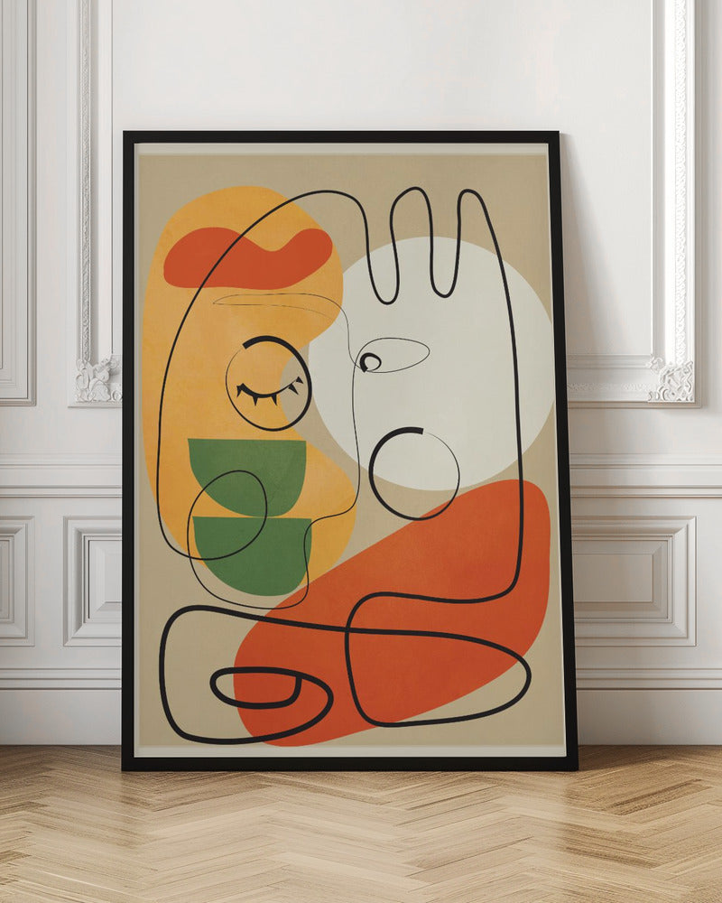 Very Abstract Colorful Portrait - Poster / Art Print