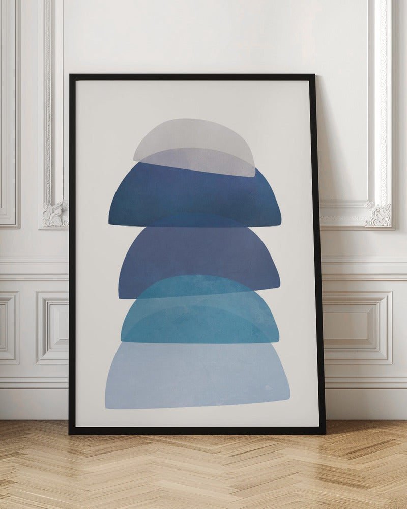 Blue Stack 01 - Poster / Art Print