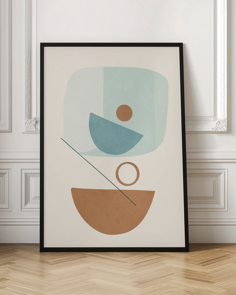 Azzurro Shapes No.4 - Poster / Art Print