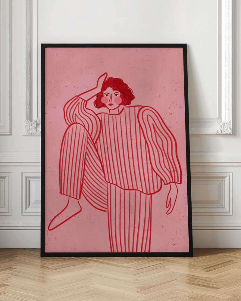 The Woman With the Striped Pyjama - Poster / Art Print