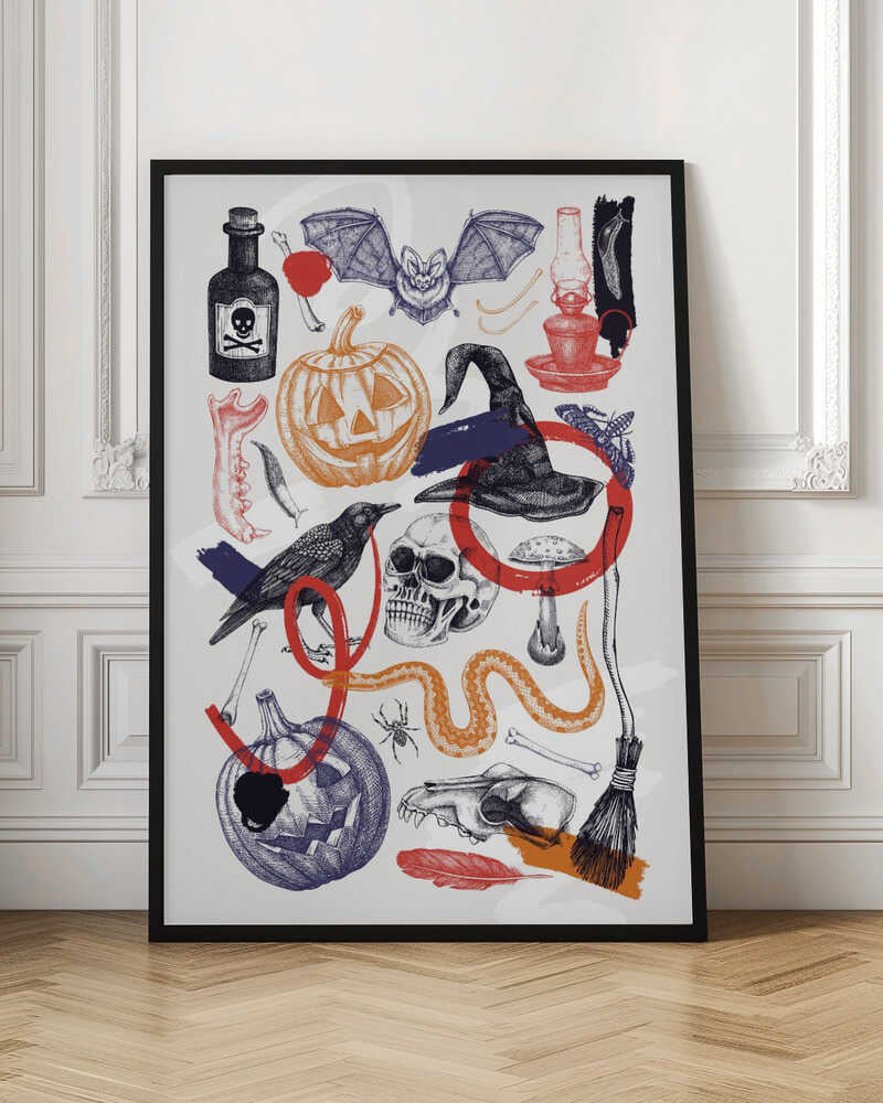 Halloween Collage Art - Poster / Art Print