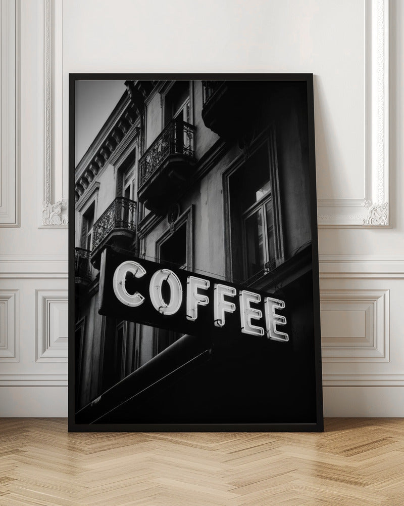 Vintage Coffee Sign No 2 - Poster / Art Print