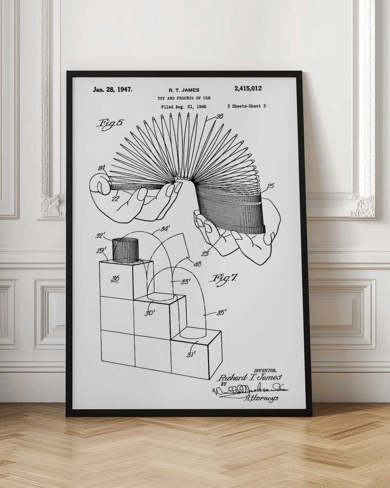Toy and Process of Use Patent 1947 - Poster / Art Print