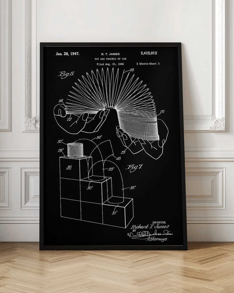 Toy and Process of Use Patent 1947 - Poster / Art Print