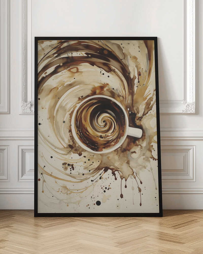 Swirling Coffee - Poster / Art Print