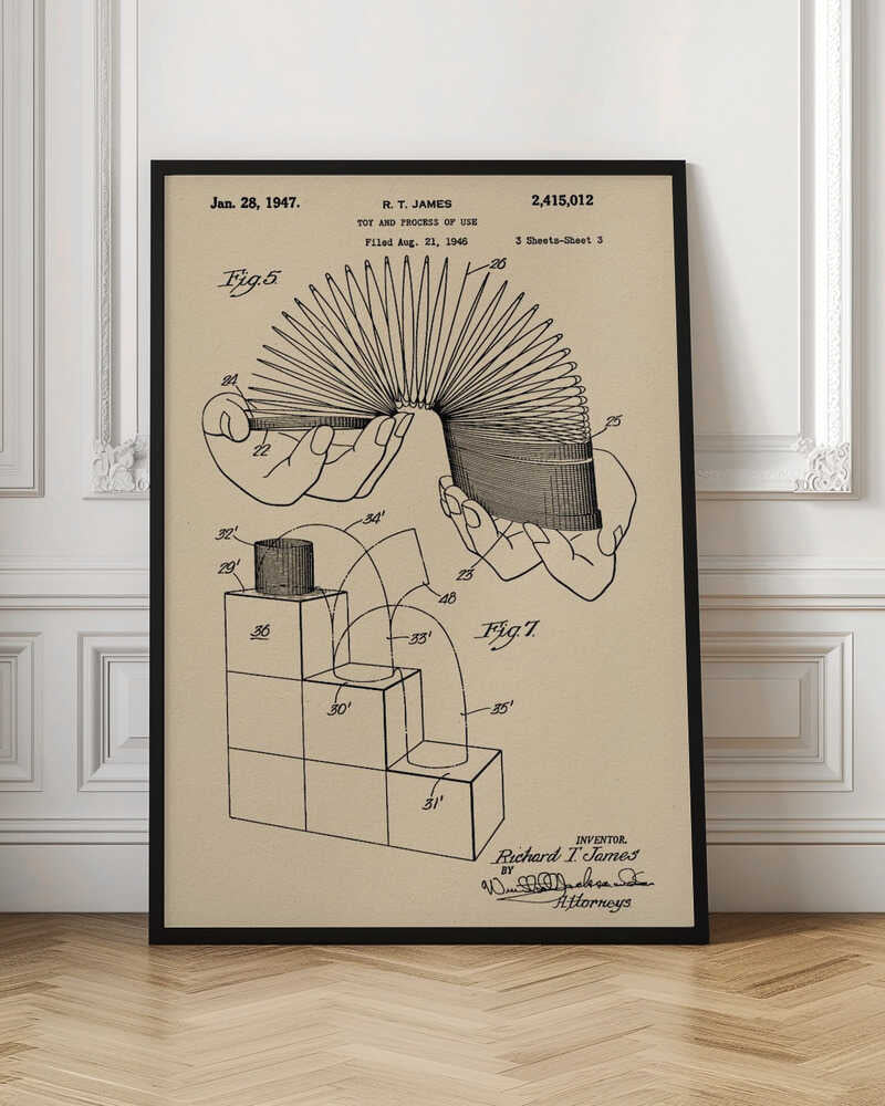 Toy and Process of Use Patent 1947 - Poster / Art Print