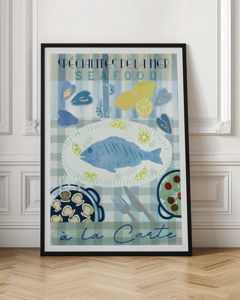 Spécialités de la Mer: Seafood à la Carte - Poster / Art Print
