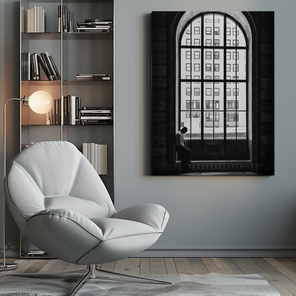 Lonely man - Poster / Art Print