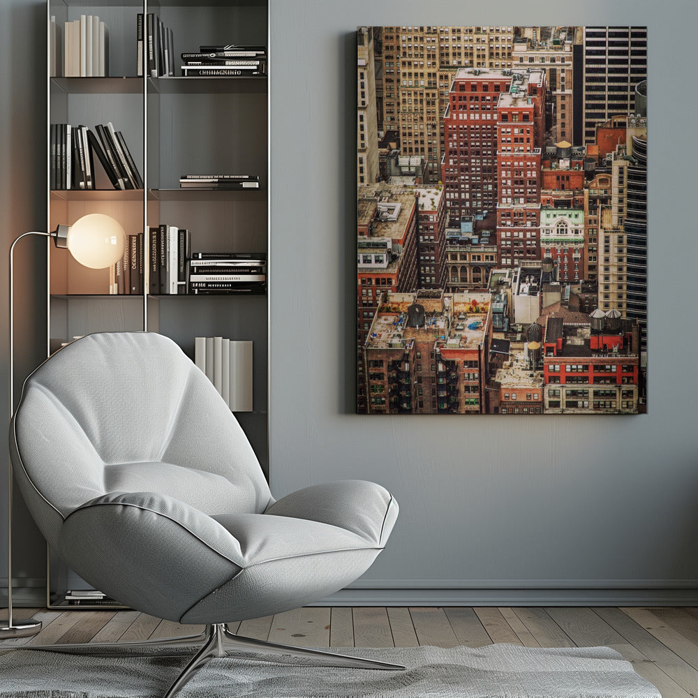 Multi colour Manhattan - Poster / Art Print