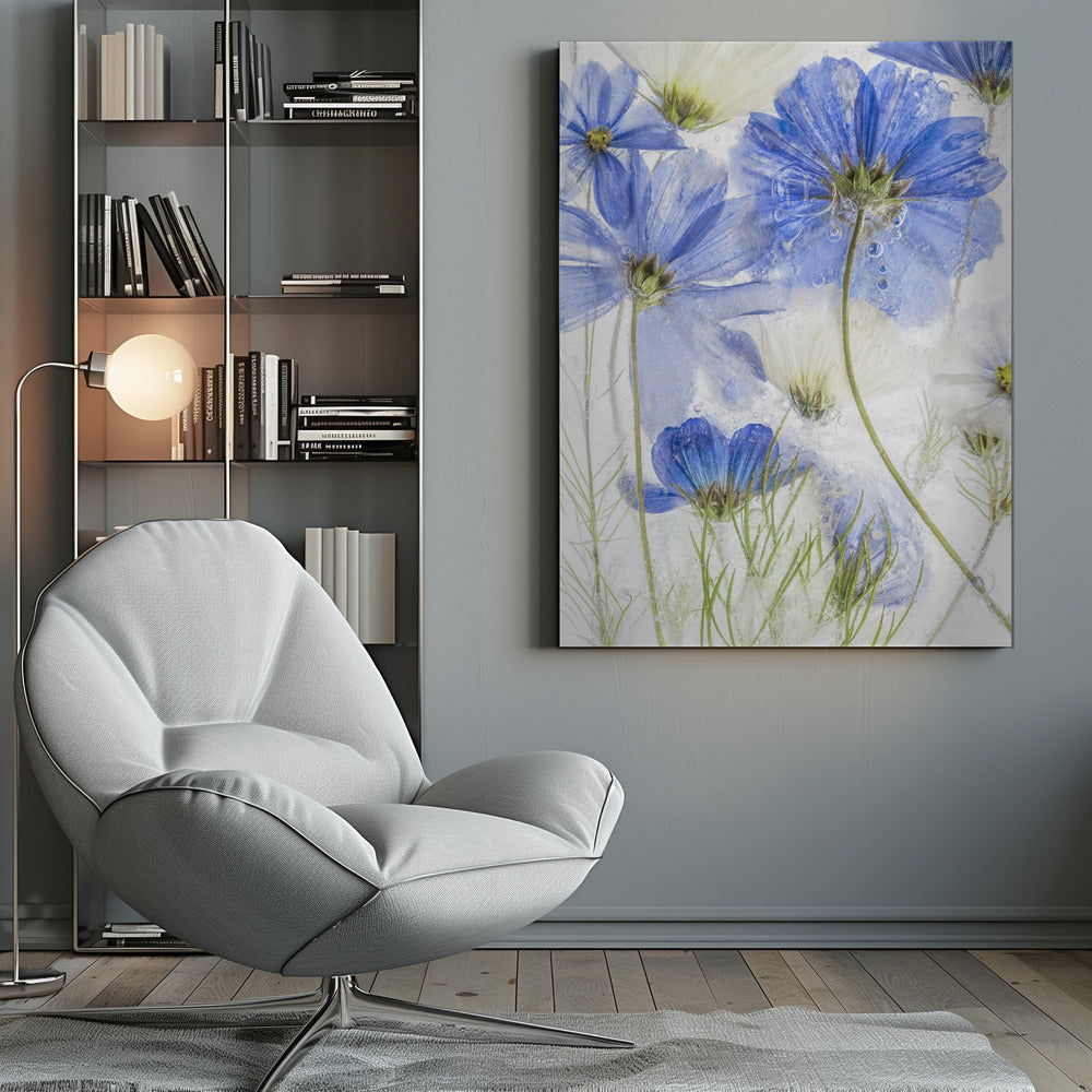 Cosmos blue - Poster / Art Print