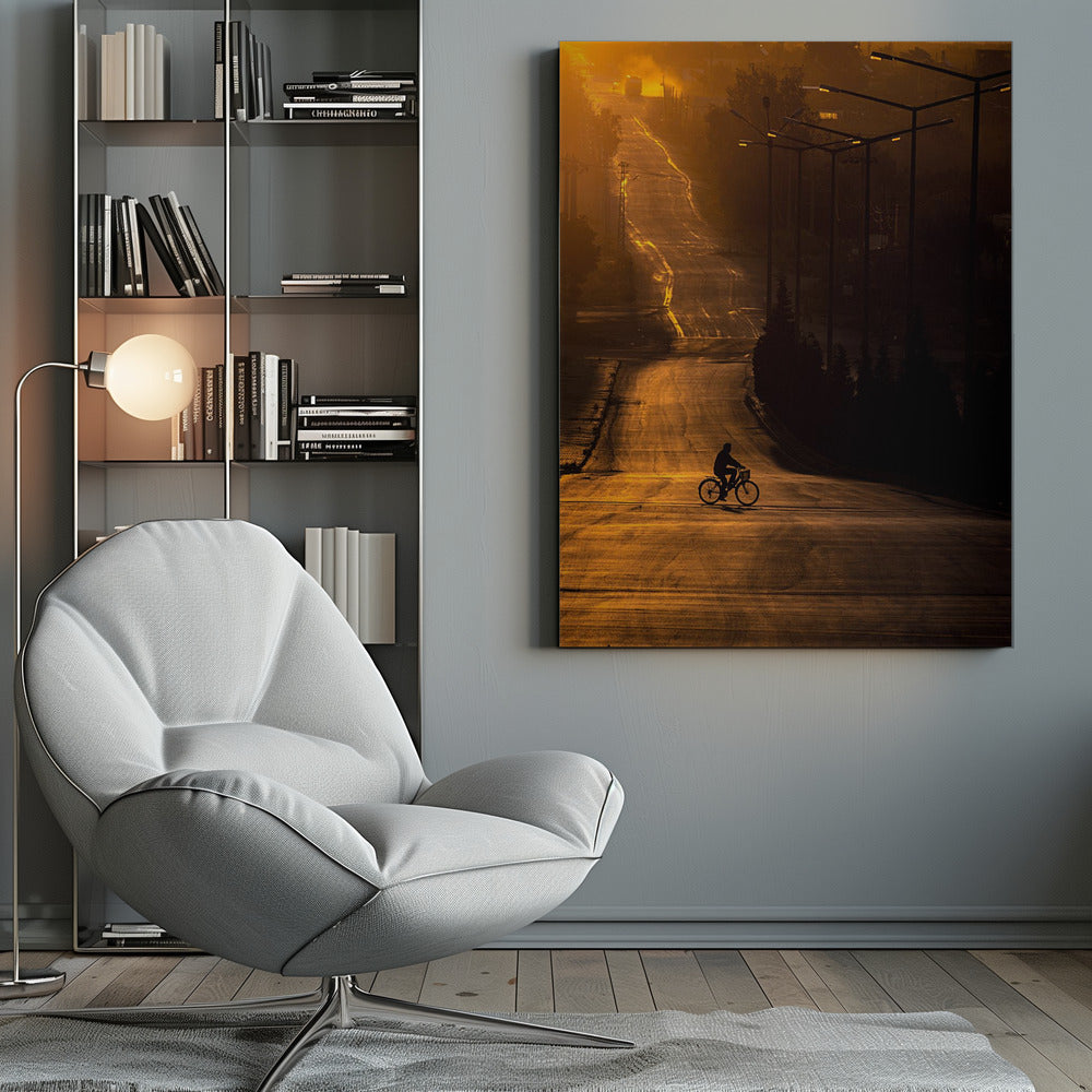 On the way to work - Poster / Art Print