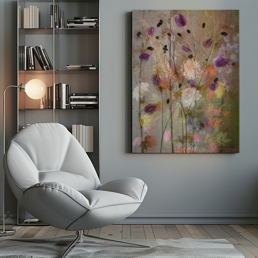 Painterly flowers - Poster / Art Print
