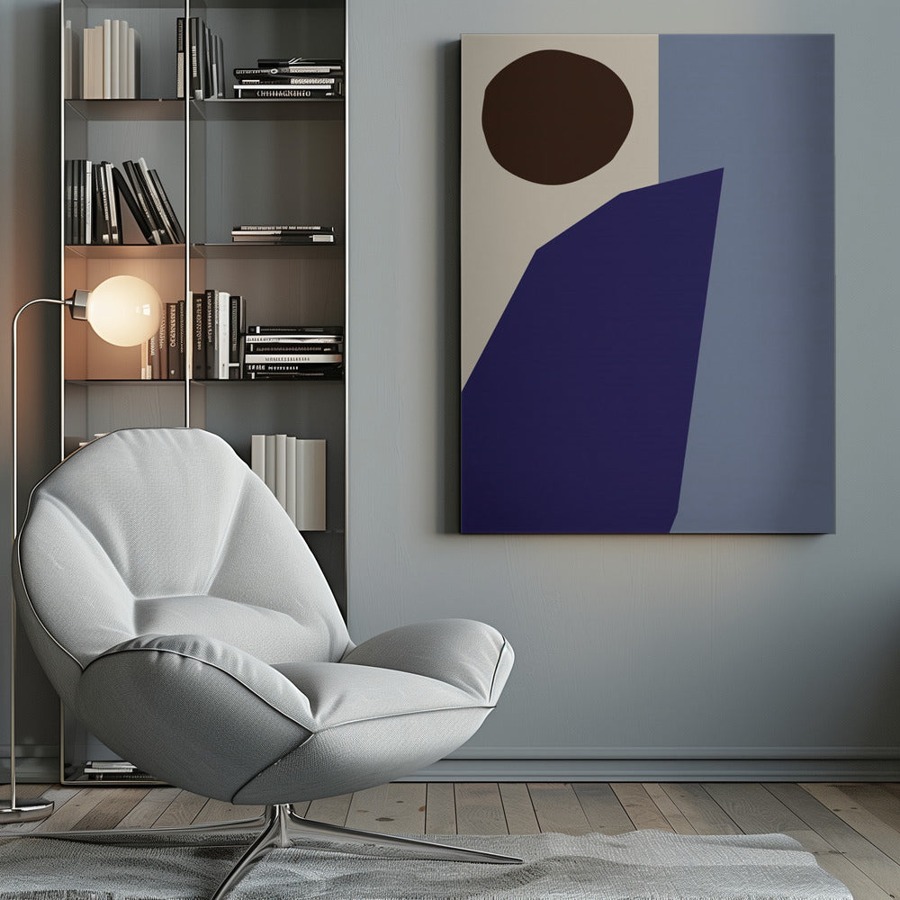 Color Blocks 02 Blue - Poster / Art Print