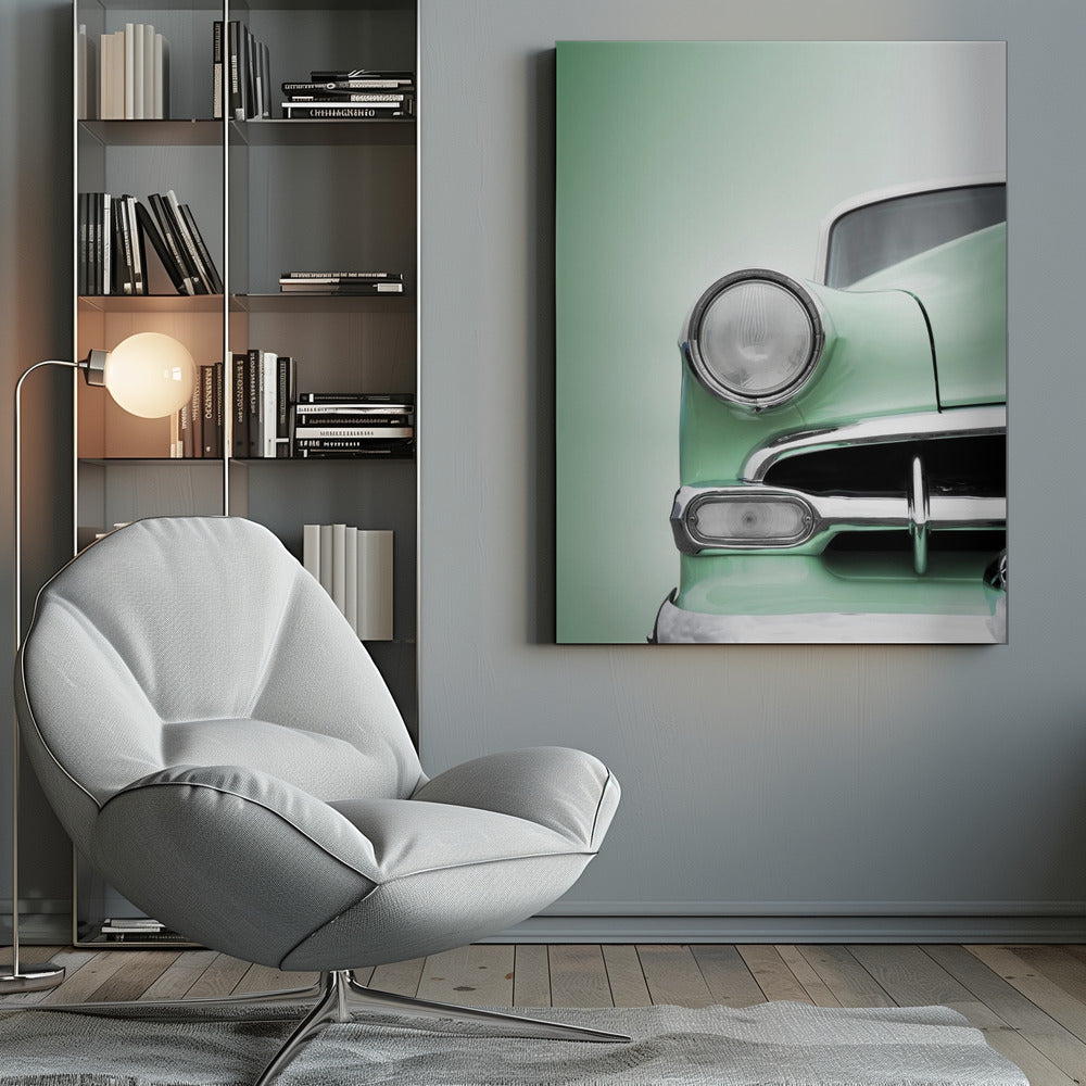 US classic car 1954 Bel Air Powerglide - Poster / Art Print