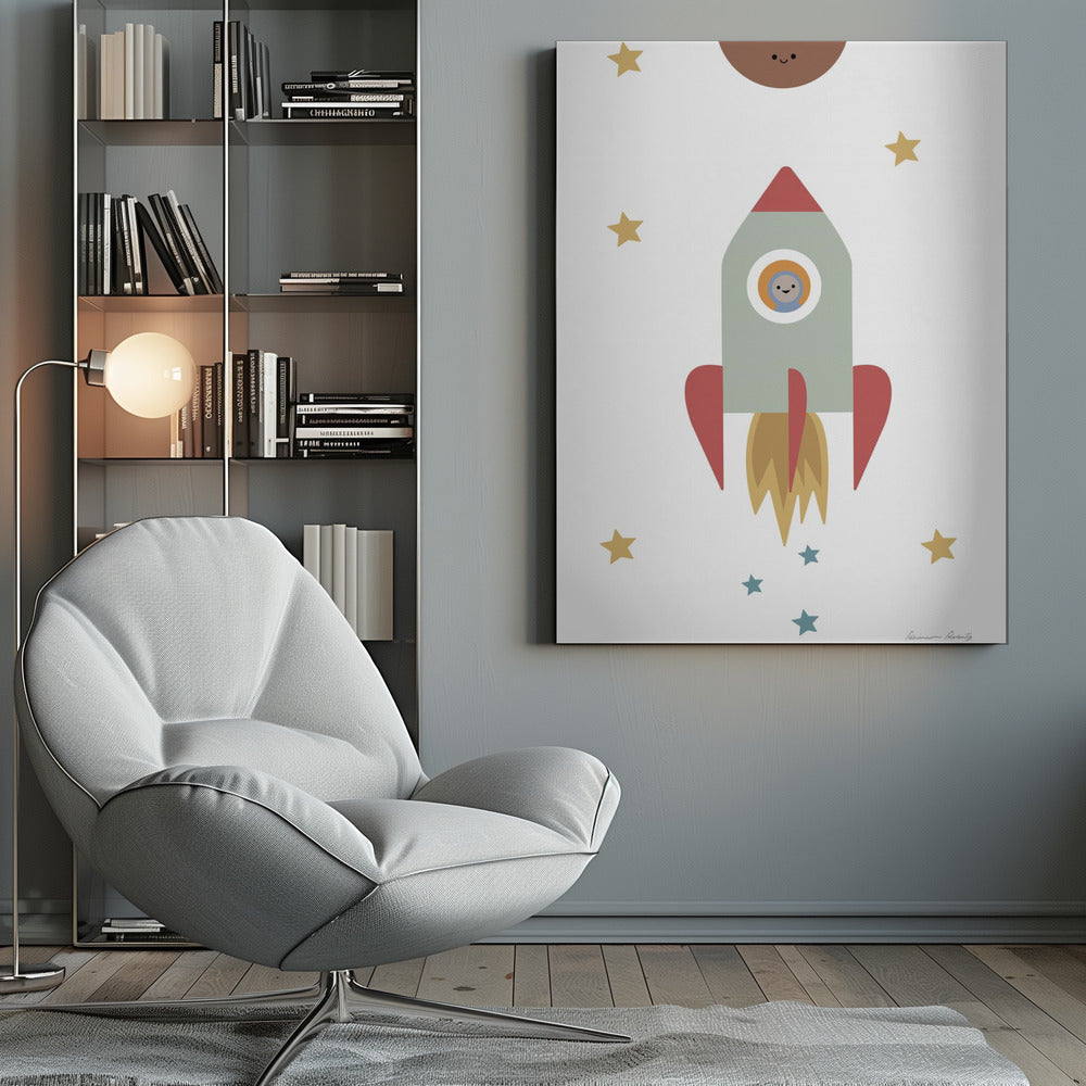 Solar Rocket - Poster / Art Print