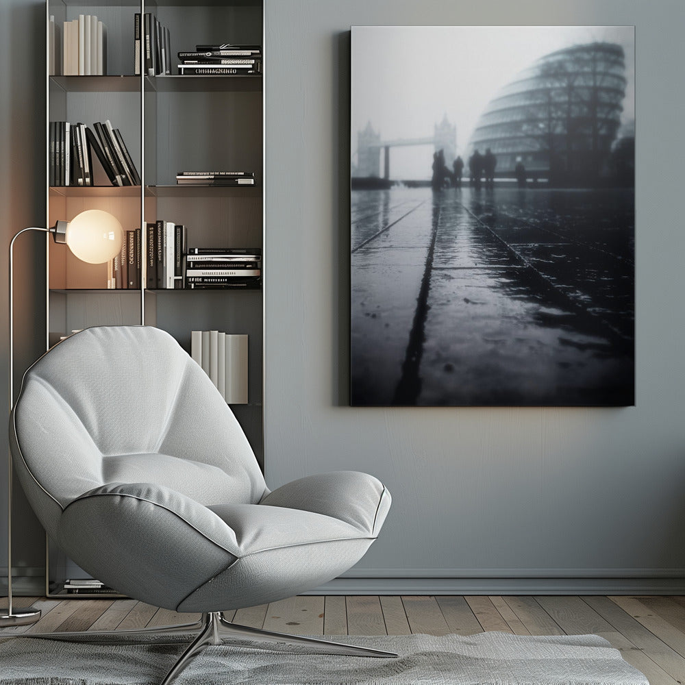 Misty hall - Poster / Art Print