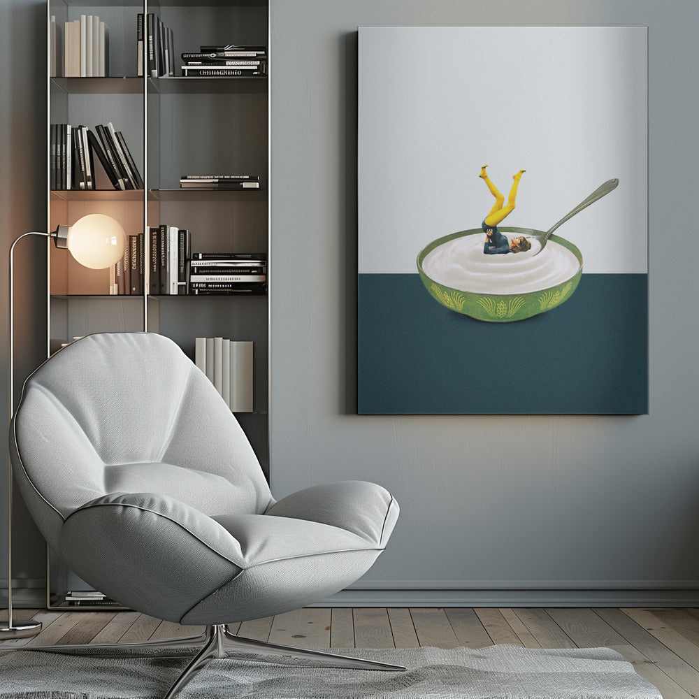 Yoga in my yogurt - Poster / Art Print