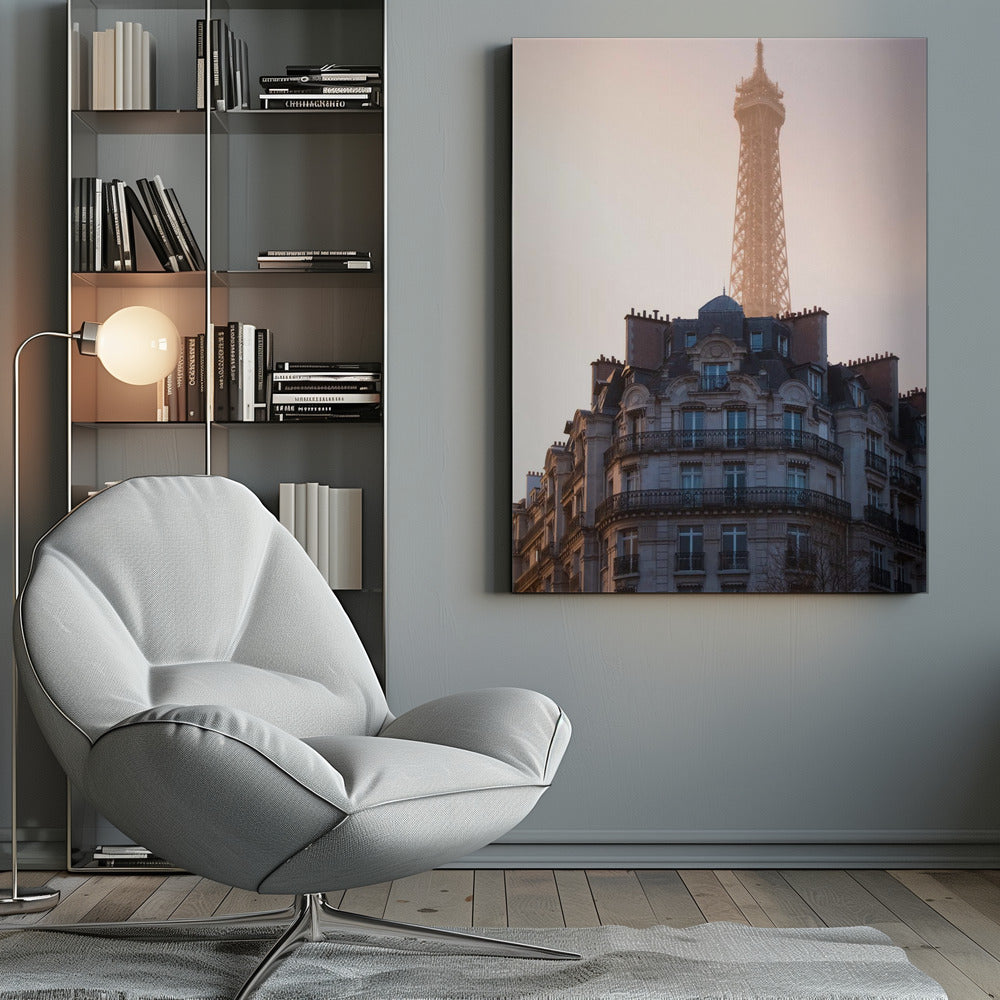 The peeking Eiffel - Poster / Art Print