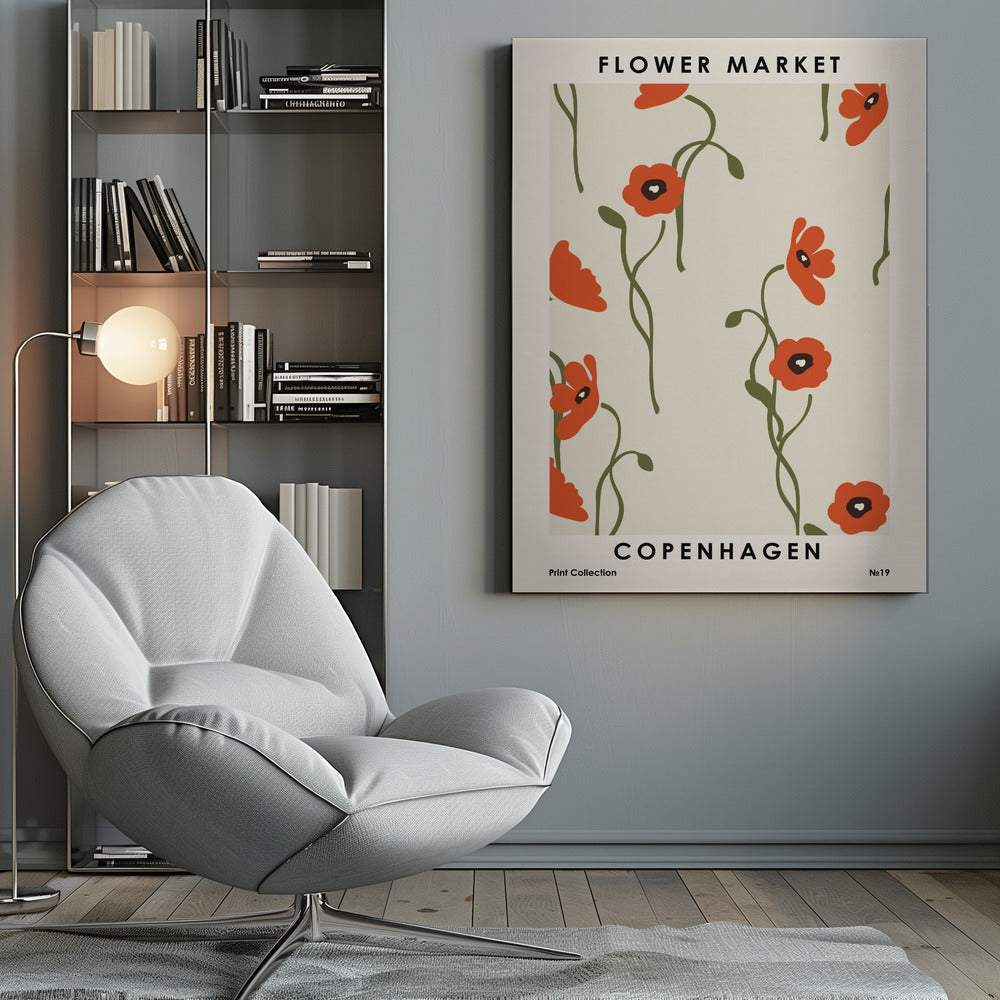 Flower Market Copenhagen - Poster / Art Print
