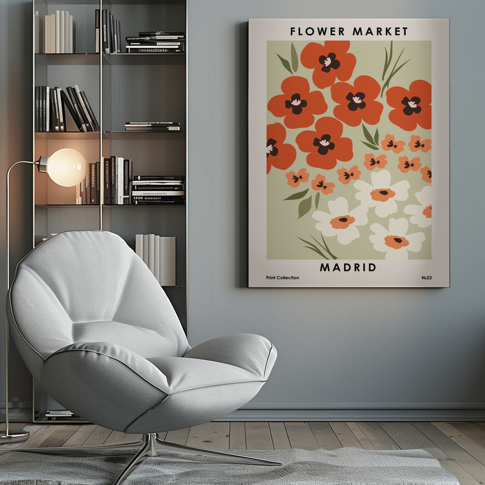 Flower Market Madrid - Poster / Art Print
