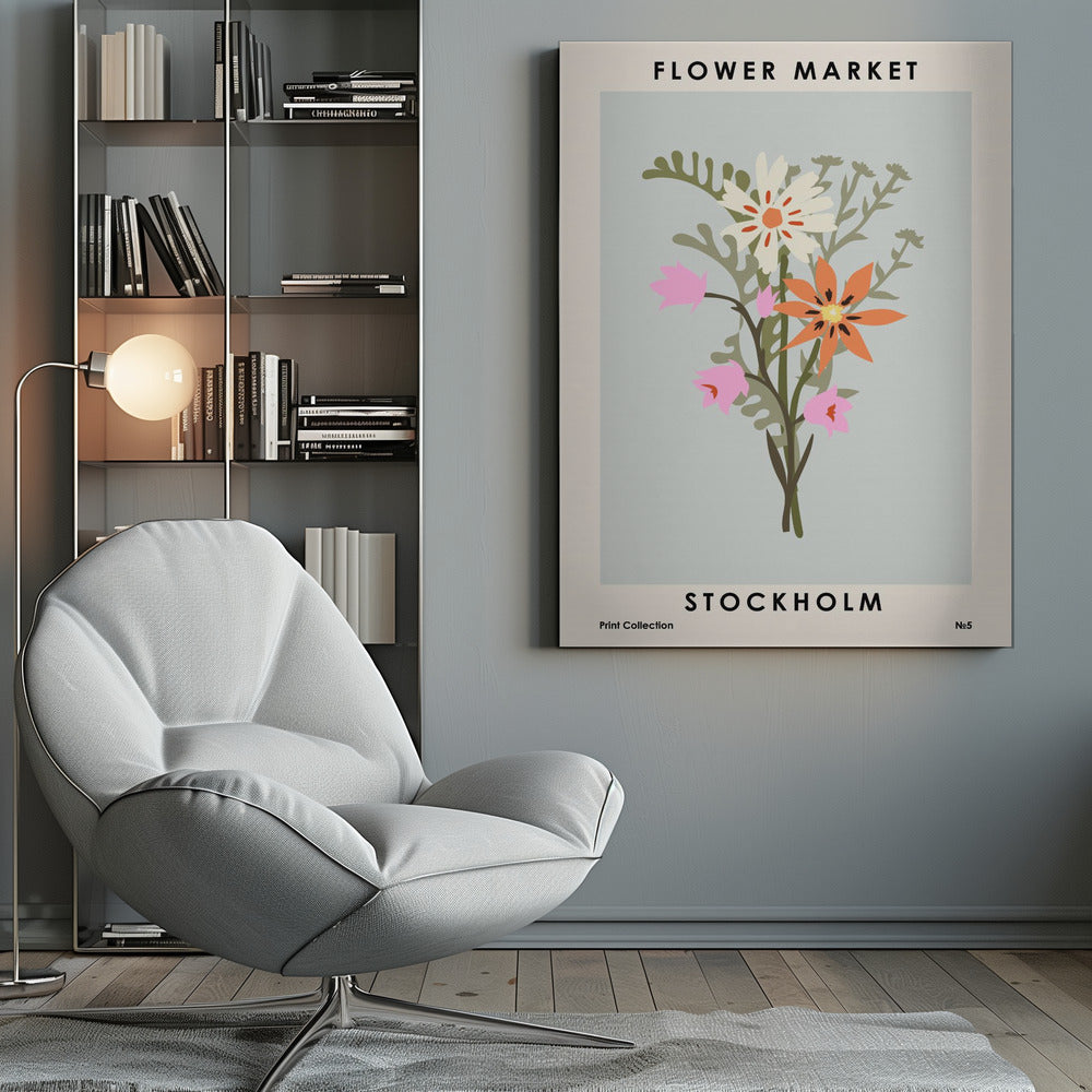 Flower Market Stockholm - Poster / Art Print