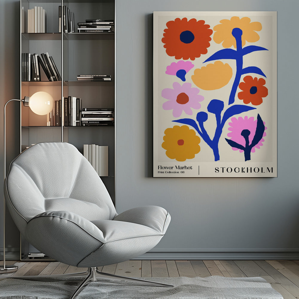 Flower Market. Stockholm - Poster / Art Print