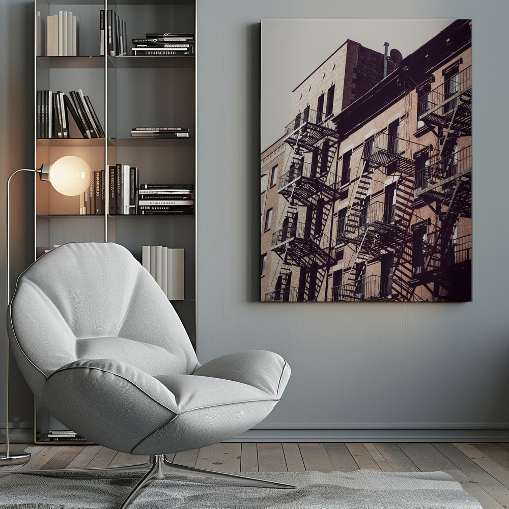 New York City Fire Escapes 02 - Poster / Art Print