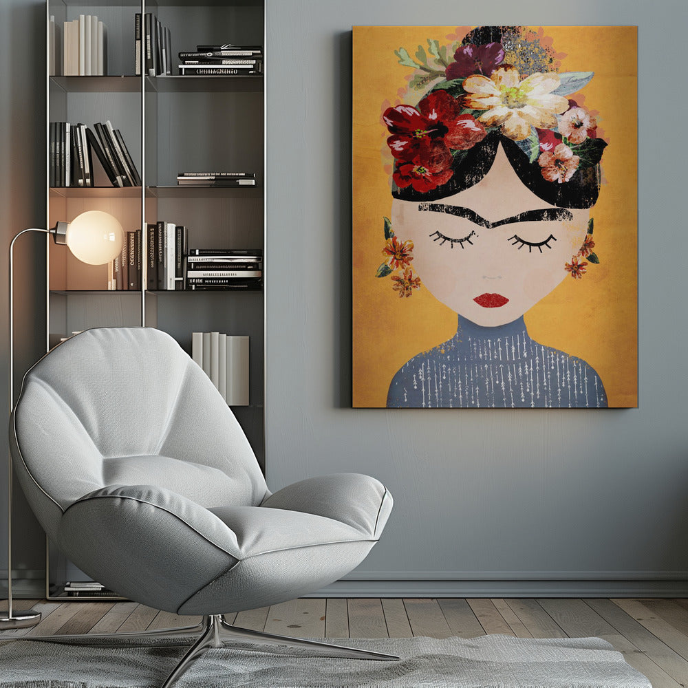 Frida (Yellow Version) - Poster / Art Print