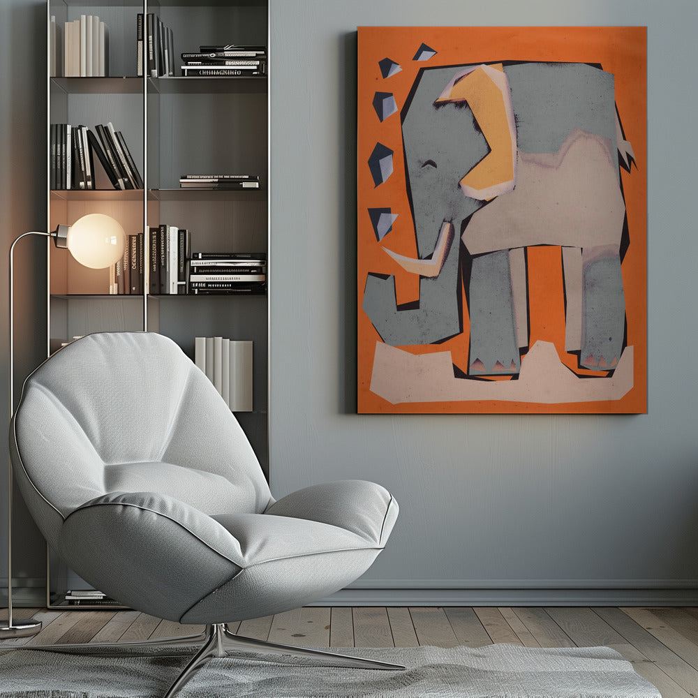 Happy Elephant - Poster / Art Print
