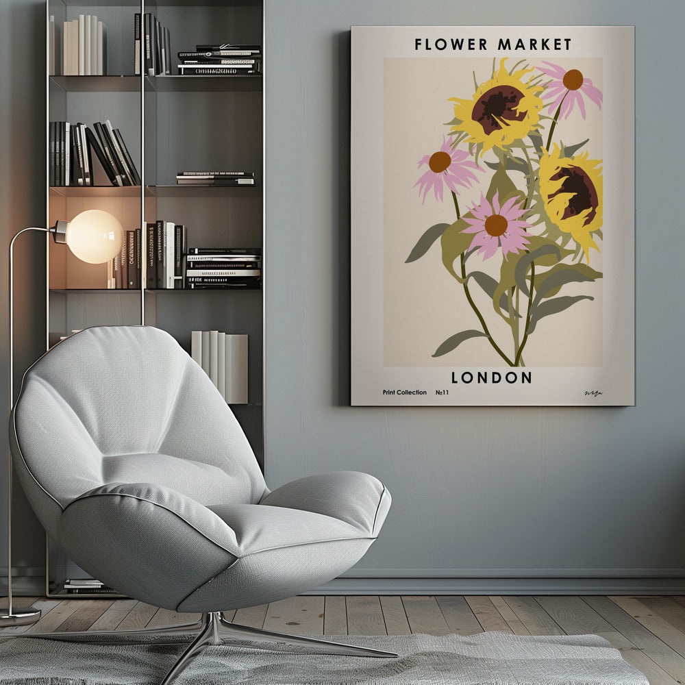 Flower Market. London - Poster / Art Print