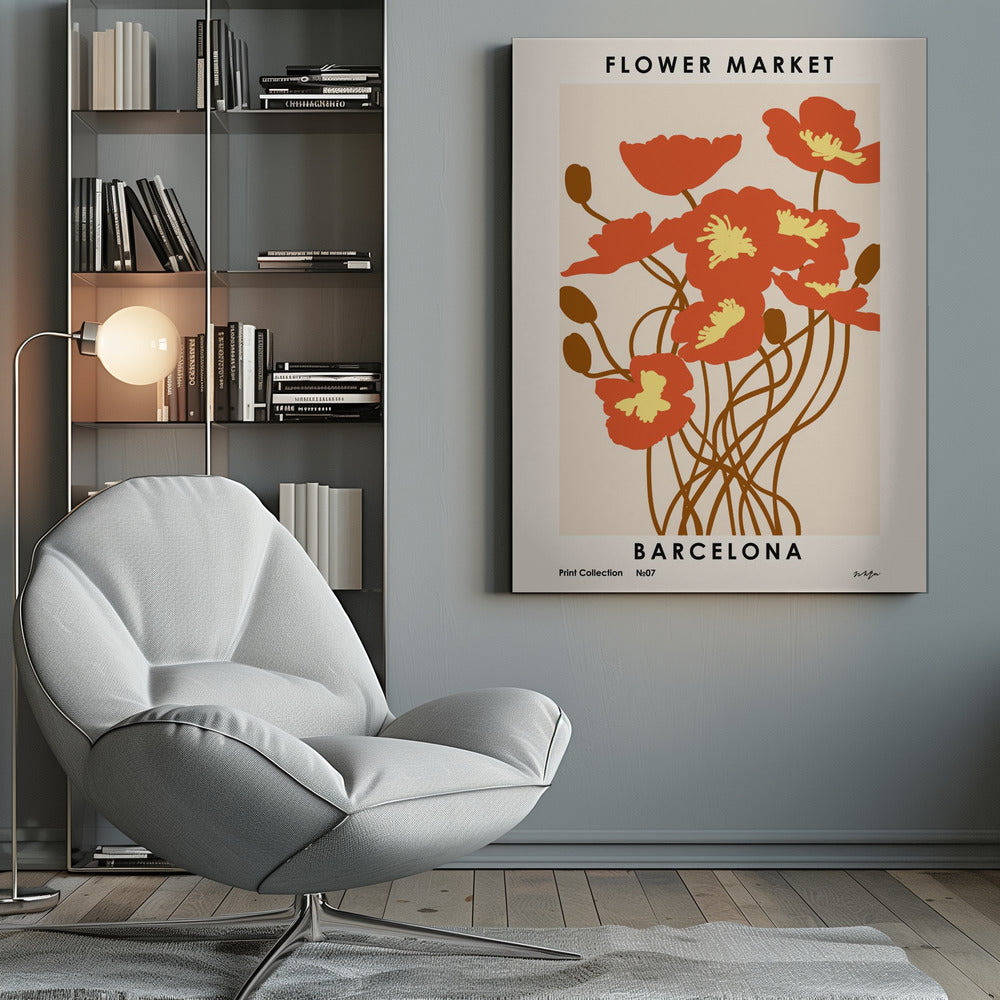 Flower Market. Barcelona - Poster / Art Print
