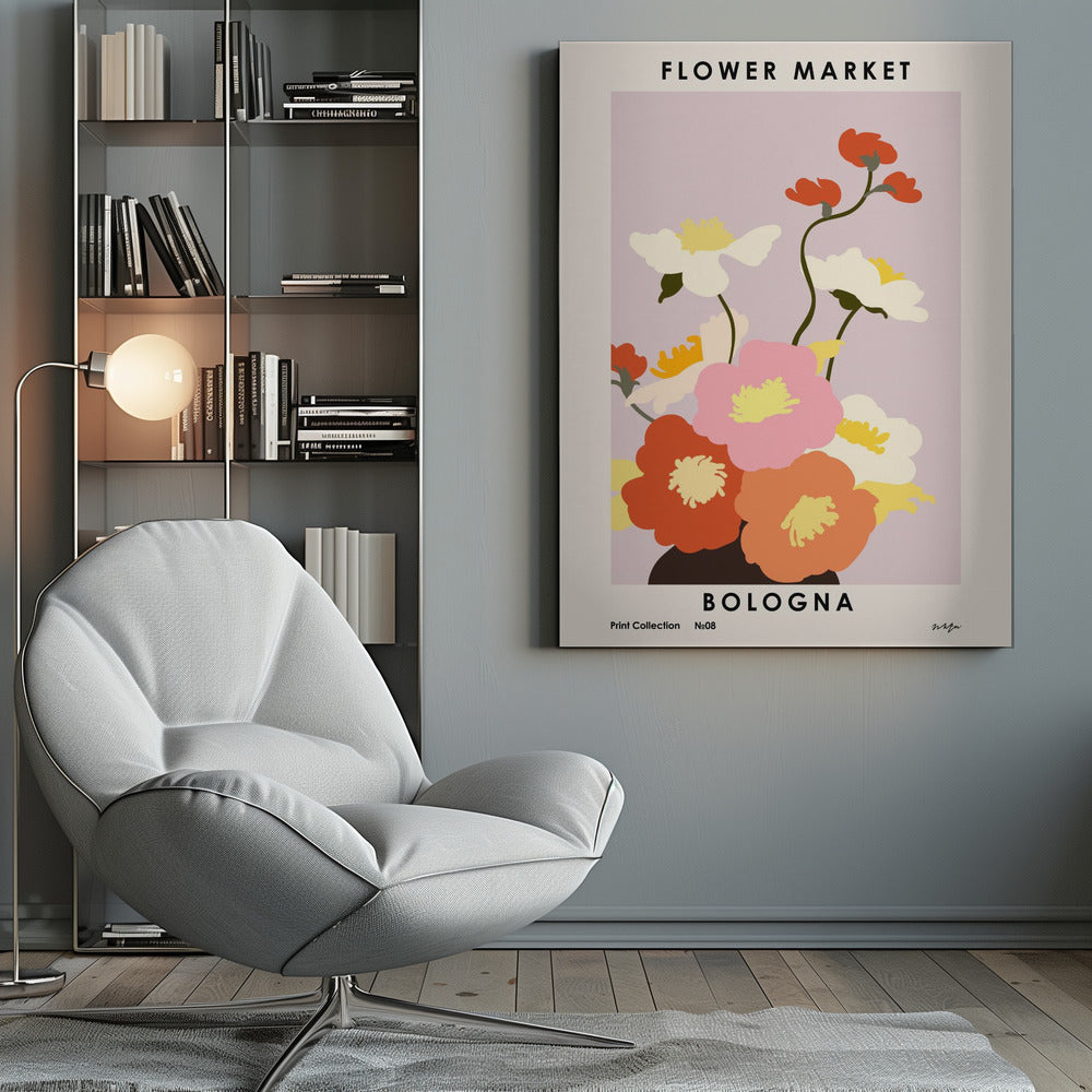 Flower Market. Bologna - Poster / Art Print