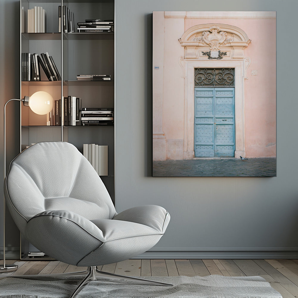 Pastel Trastevere - Rome Italy travel photography - Poster / Art Print