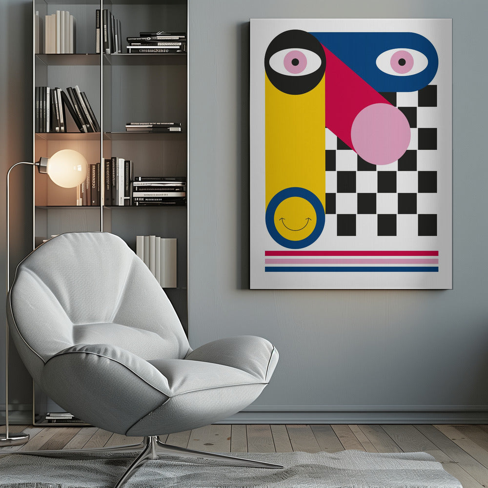 ABSTRACT FACE - Poster / Art Print