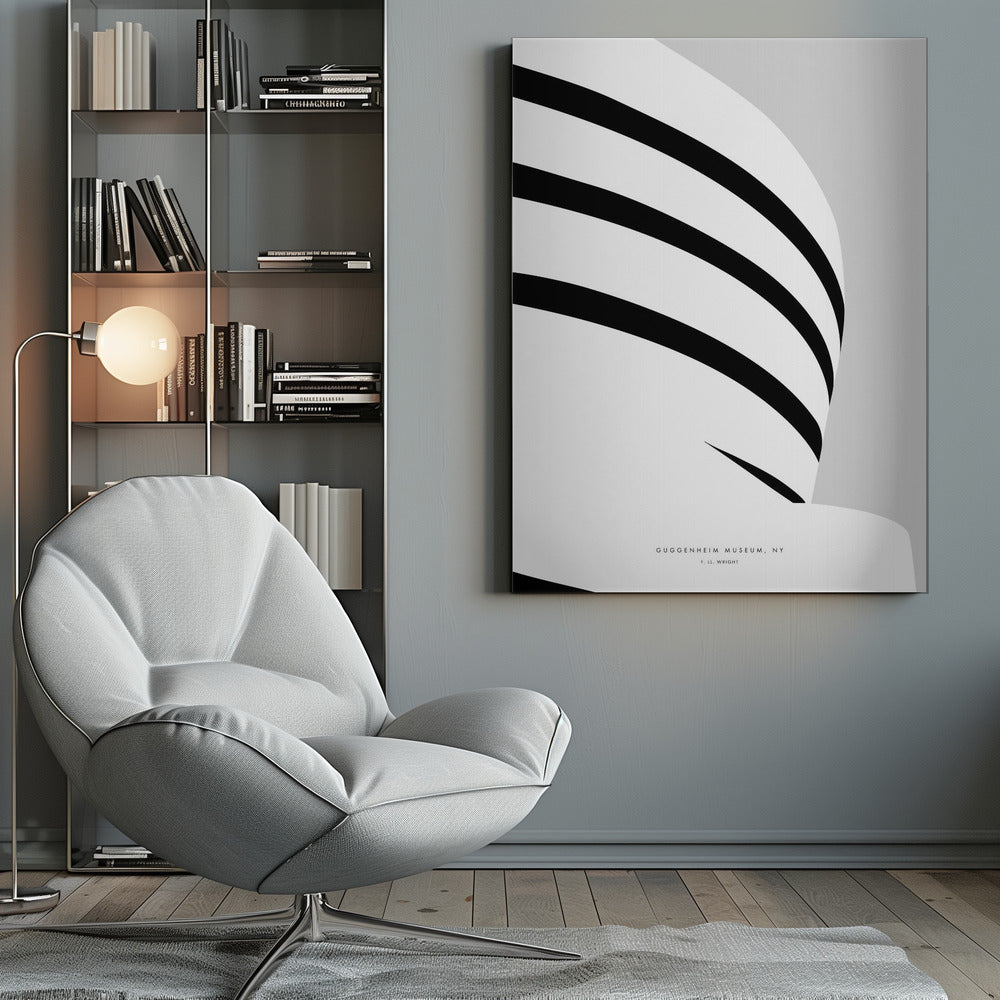 Minimal Guggenheim Museum - Poster / Art Print