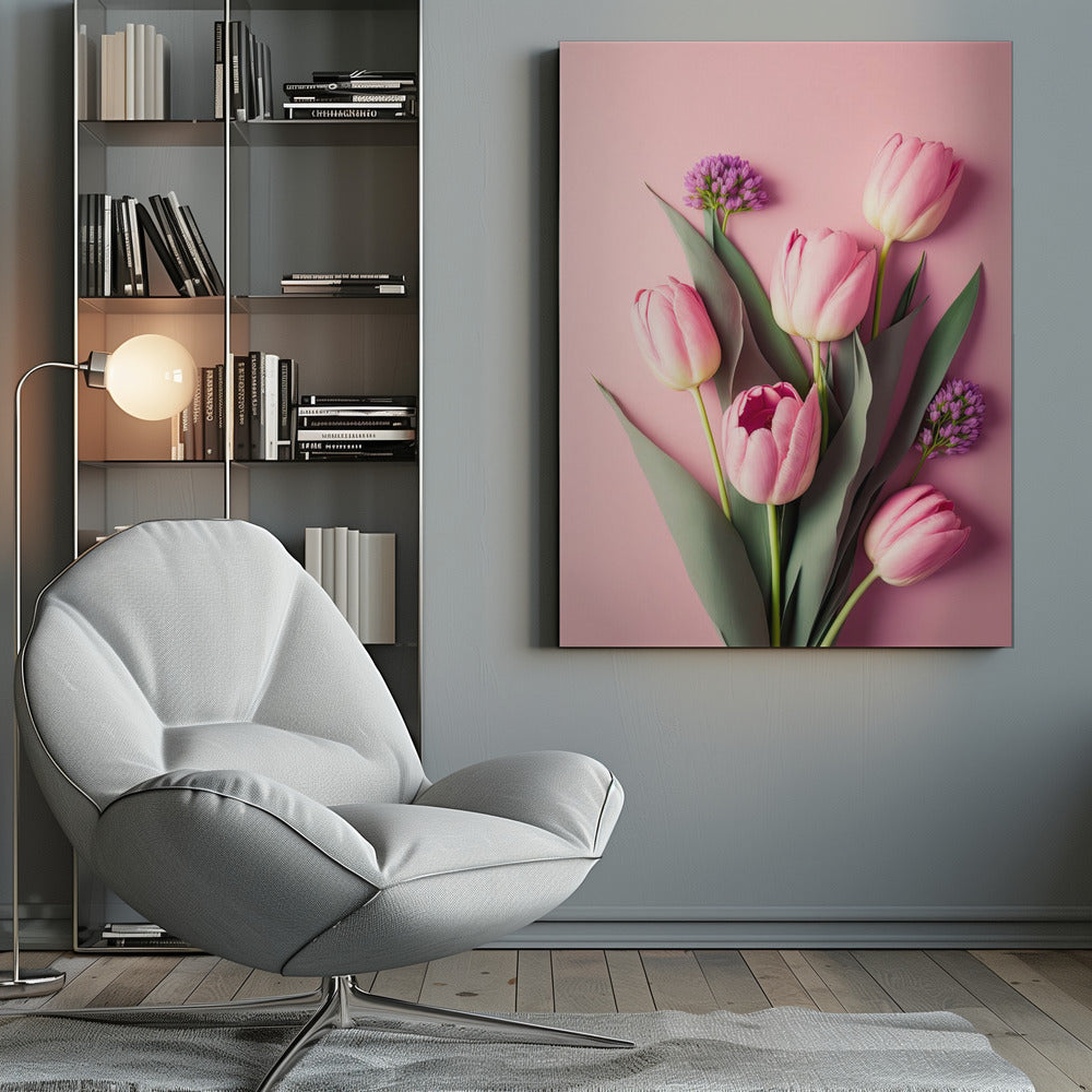 Pink Tulips - Poster / Art Print