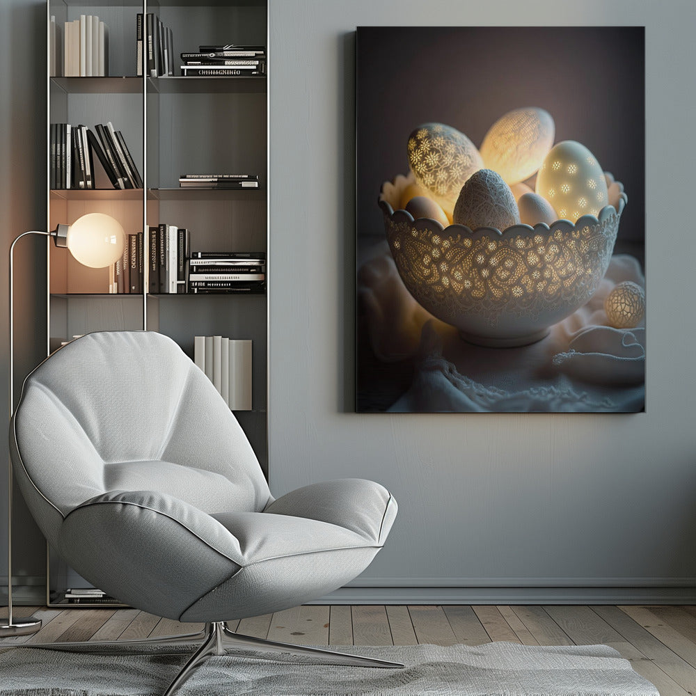 Glowing Eggs - Poster / Art Print