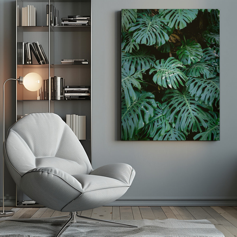 Monstera wall in Lisbon - Poster / Art Print