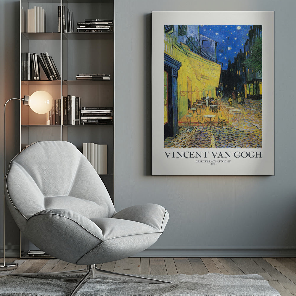 Cafe Terrace At Night - Poster / Art Print