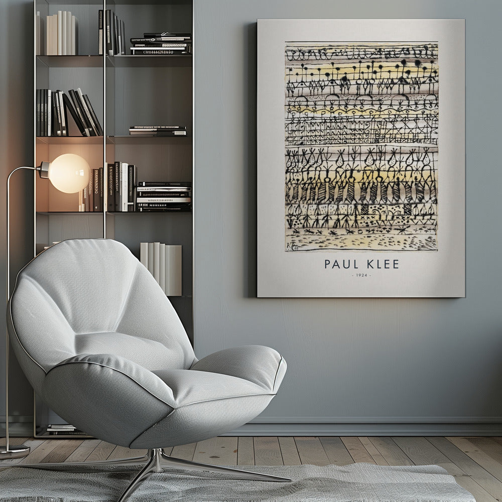 Cooling in a hot zone garden 1924 - Poster / Art Print