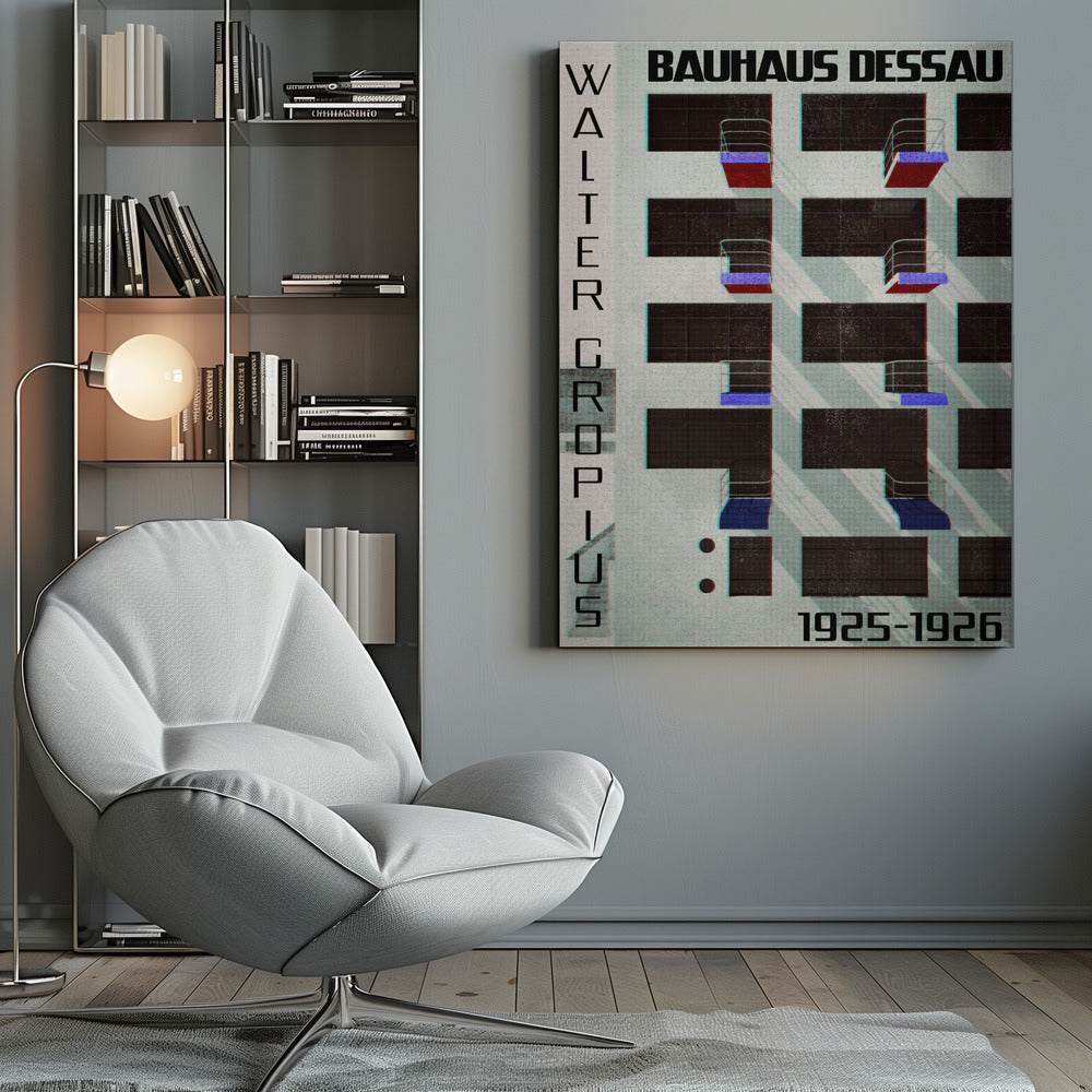 Bauhaus Dessau style IV - Poster / Art Print