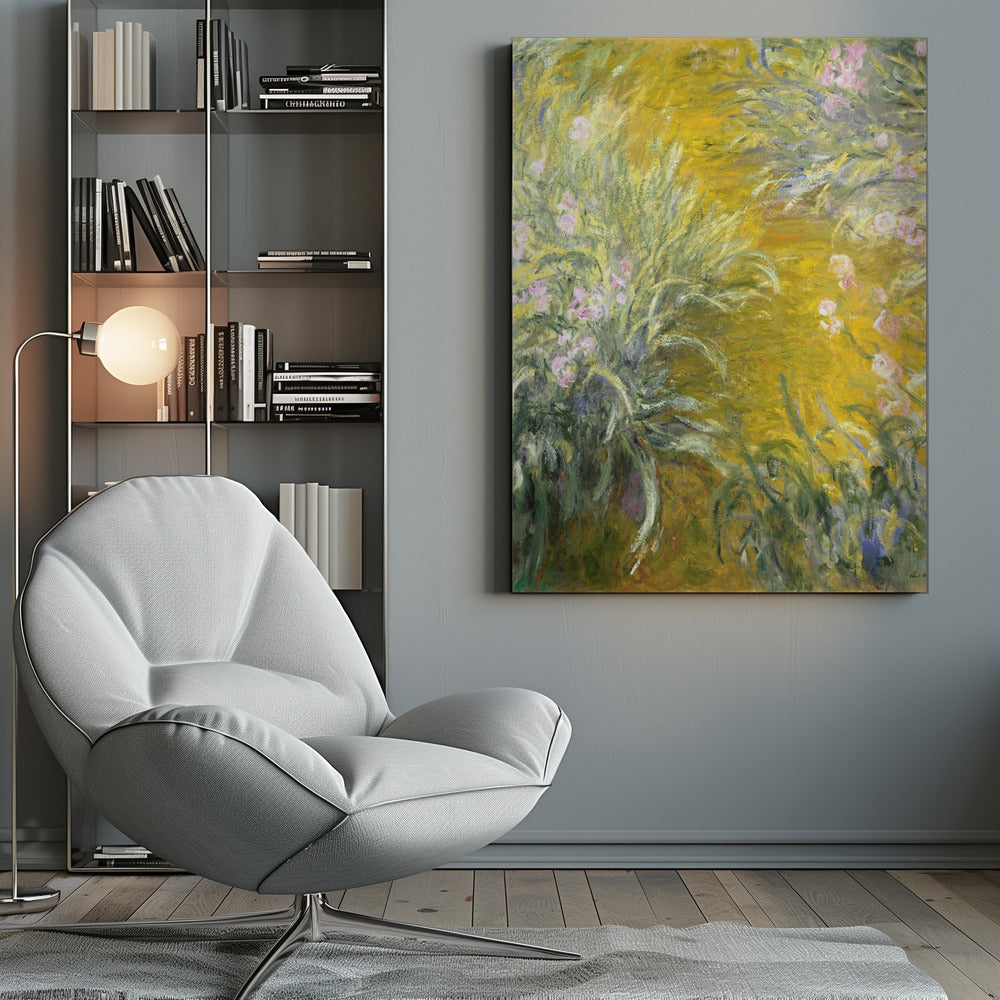 The Path through the Irises - Poster / Art Print